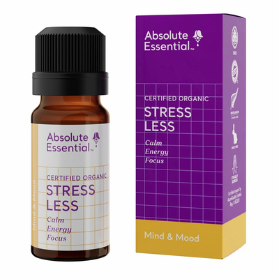image of Absolute Essential Stress Less Essential Oil Blend 10ml on white background